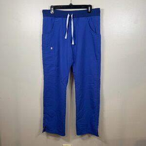 Figs Kade Cargo Scrub Pants Womens Size Medium Healthcare Nurse Royal Blue